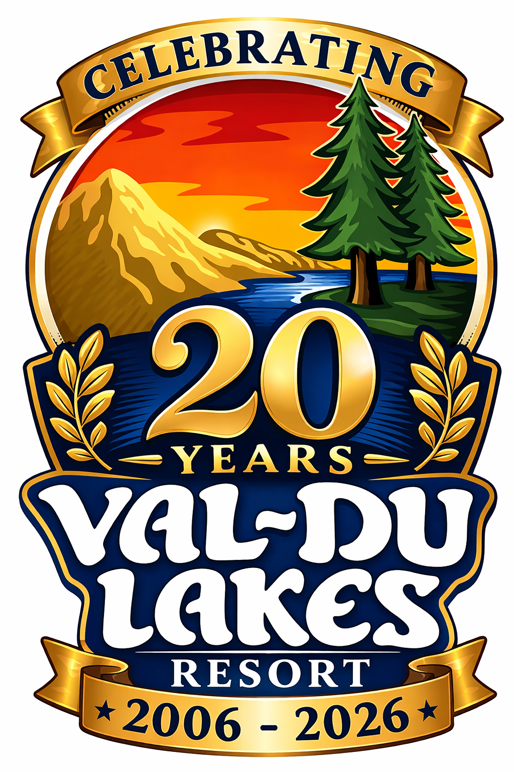 Val-Du Lakes Resort logo